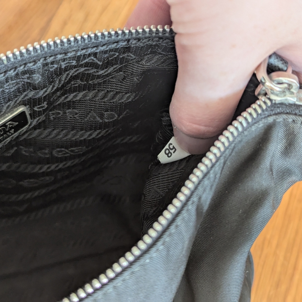 Prada Black Nylon Pochette Shoulder Bag - Picture 8 of 12